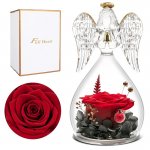 FullHeart Angel Figurines with Forever Real Rose