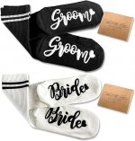 Bride Groom Barre Ballet Pilates Athletic Socks