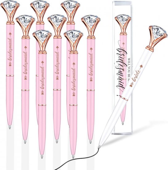 Bridal Shower Pens Crystal Diamond Ballpoint Pens