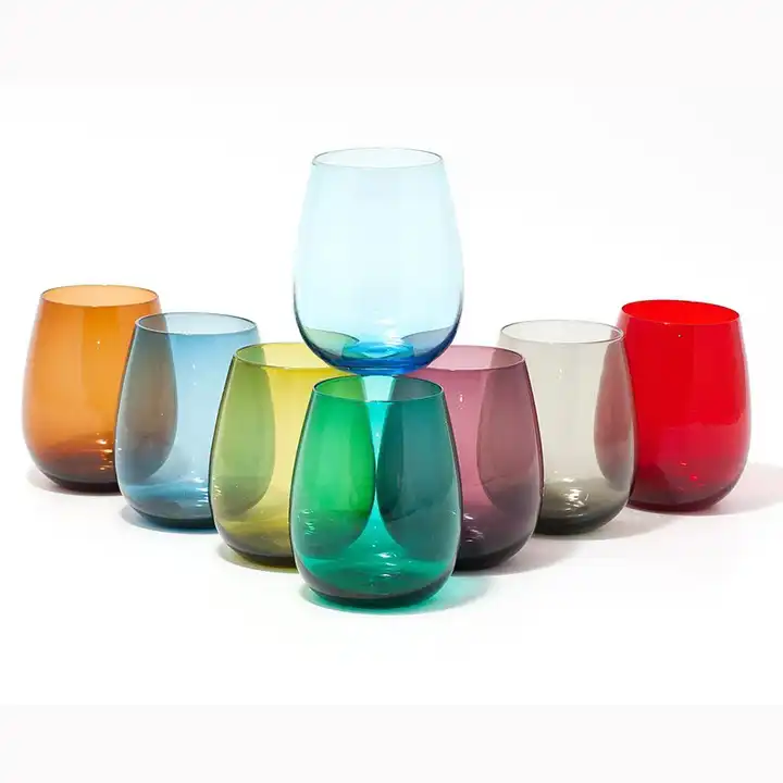 Unbreakable Stemless Plastic Wine Glasses